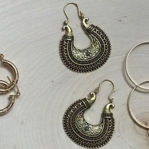 “elephant” 18K Gold Plated Statement Earrings